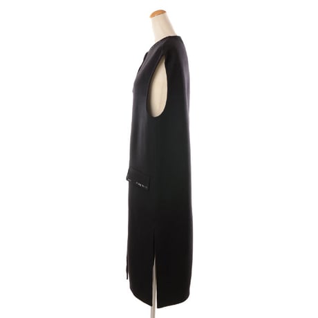 マルニ Marni ロングベスト ダブルフェイスフェルト ブラック