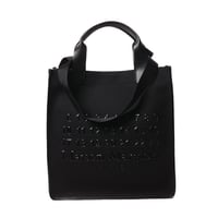 メゾン マルジェラ Maison Margiela Cabasショッピングバッグバーティカル コットンポリエステル ブラック 正規取扱