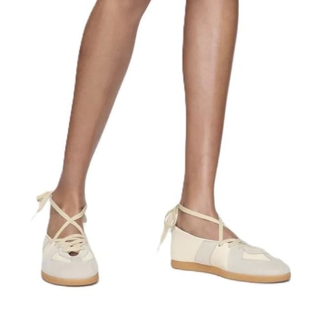 メゾン マルジェラ Maison Margiela レプリカソフトバレエシューズ レザー ホワイト 正規取扱