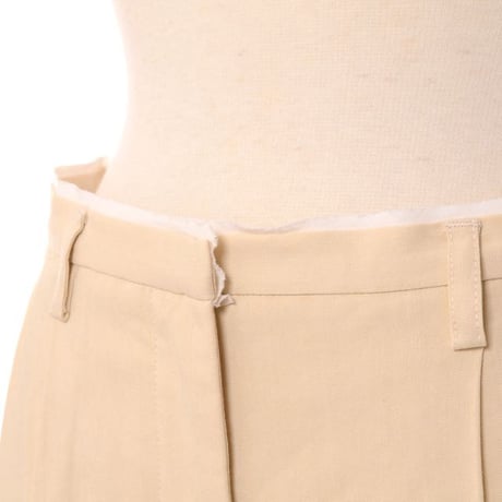 テラ TELA タック使いパンツ レーヨンストレッチ ベージュ