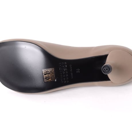 エムエムシックス メゾンマルジェラ MM6 MAISON MARGIELA アナトミックヒールシューズ カーフレザー グレージュ