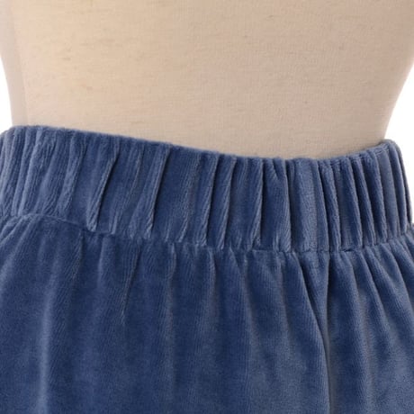 ソニアリキエル SONIA RYKIEL ベルボトムパンツ ベロア ブルー