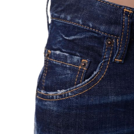 ディースクエアード Dsquared2 スケータージーンズ コットン Blue Navy