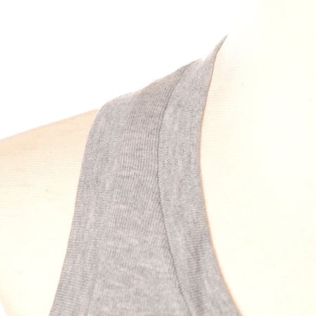 エクストリームカシミヤ extreme cashmere x タンクトップ コットンカシミア グレー 正規取扱