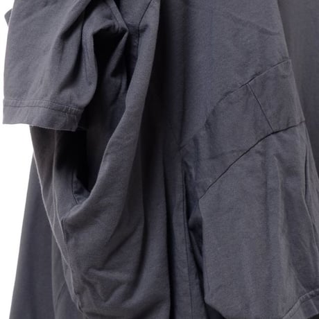 メゾン マルジェラ Maison Margiela ダブルスプライドカットソー コットンジャージー ダークグレー