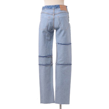 エムエムシックス メゾンマルジェラ MM6 MAISON MARGIELA インサイドアウトジーンズ コットン ウオッシュデニム