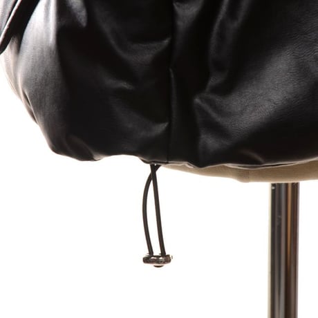 エムエムシックス メゾンマルジェラ MM6 MAISON MARGIELA ダウンジャケット エコレザー ブラック