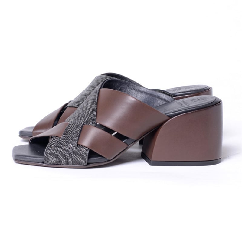 BRUNELLO CUCINELLI ブルネロクチネリ　サンダル　スクエア BRUNELLO CUCINELLI ブルネロクチネリサンダルスクエア | ヤマダウェブコム