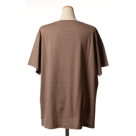 エムエムシックス メゾンマルジェラ MM6 MAISON MARGIELA MargielaSixTシャツ コットン ライトブラウン