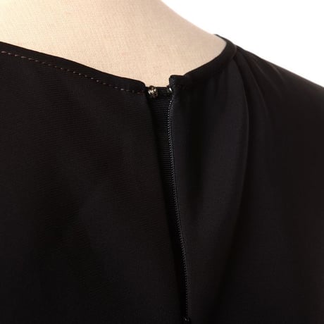マルニ Marni 長袖ステッチ入りワンピース ジャージー ブラック