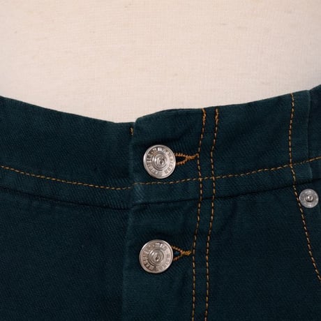 エムエムシックス メゾンマルジェラ MM6 MAISON MARGIELA キャロットシルエットジーンズ コットン オリーブグリーン