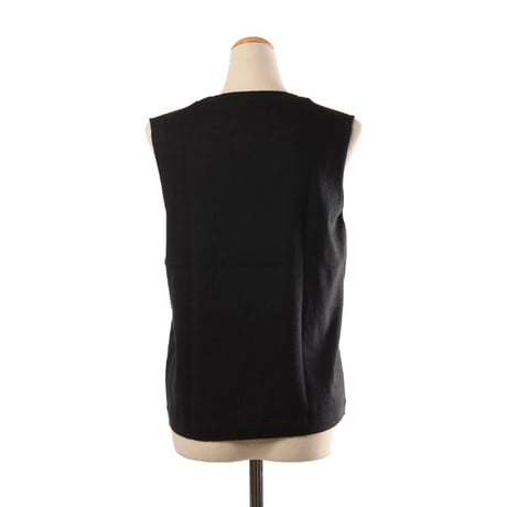 エクストリームカシミヤ extreme cashmere x n°421 player タンクトップ コットンカシミヤ ブラック 正規取扱