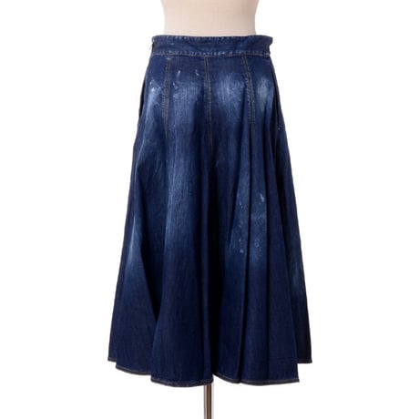 ディースクエアード Dsquared2 パネルスカート コットンストレッチ デニム