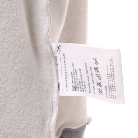 エムエムシックス メゾンマルジェラ MM6 MAISON MARGIELA インサイドアウトワンピース コットンジャージー ホワイトグレー