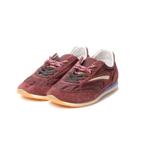 インポートブランド import brand デイト D.A.T.E. スニーカーathletaballet ナイロンバックスキン バーガンディ