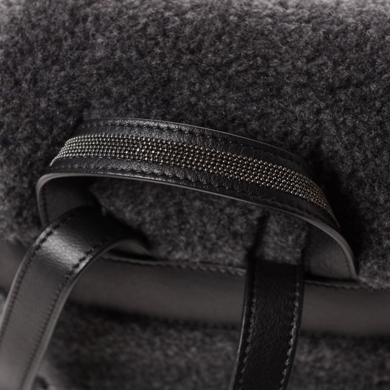 ブルネロクチネリ Brunello Cucinelli ムートンバックパック レザー