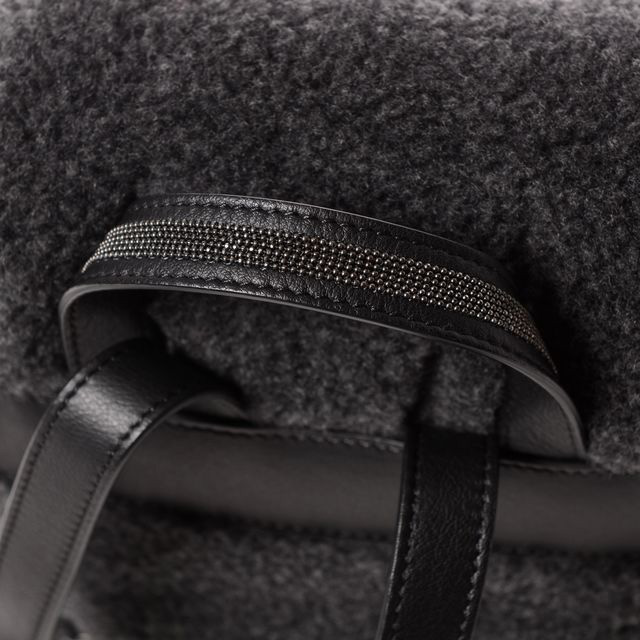 ブルネロクチネリ Brunello Cucinelli ムートンバックパック レザー