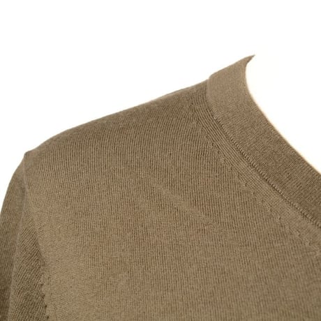エクストリームカシミヤ extreme cashmere x cleanVネック半袖カットソー コットンカシミヤ アーミー 正規取扱