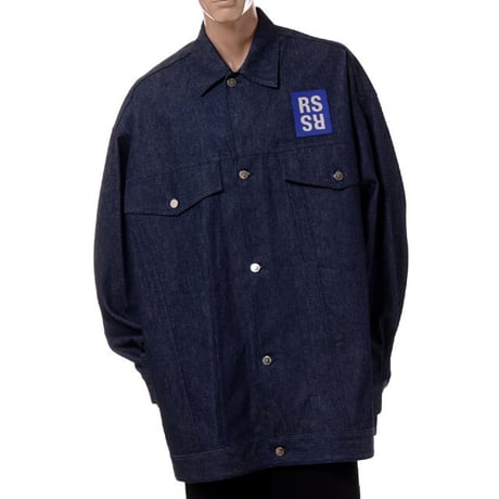 ラフシモンズ RAF SIMONS オーバーサイズドデニムジャケット コットン インディゴ