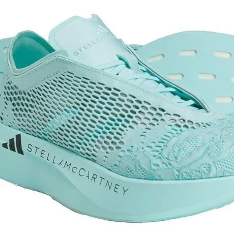 ステラマッカートニー stella mccartney アディダス adidas レースメッシュ上げ底スニーカー 合成繊維 ミントグリーン 正規取扱