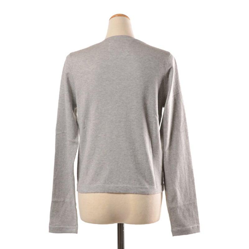 【中古】エクストリームカシミア extreme cashmera x ニットTシャツ カットソー 半袖 グレー /DF ■OS レディース エクストリームカシミヤ extreme cashmera x n°451 lisa 長袖トップ