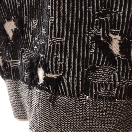 エムエムシックス メゾンマルジェラ MM6 MAISON MARGIELA リバーシブルハイネックセーター ウールなど ブラック