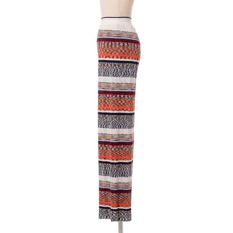ミッソーニ Missoni ニットパンツ 羊毛など ホワイトミックス