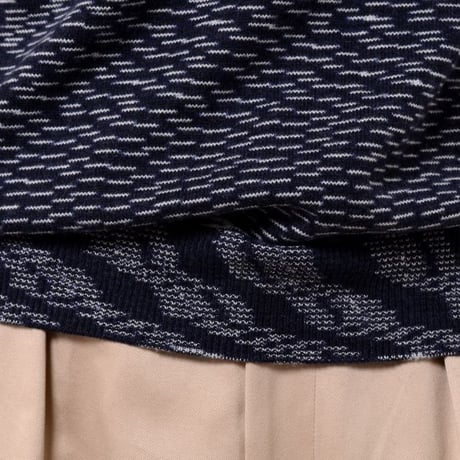 ミッソーニ Missoni 丸襟セーター ウールミックス ブラックミックス