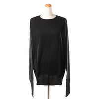 エクストリームカシミヤ extreme cashmere x ワイドセーター コットンカシミア ブラック