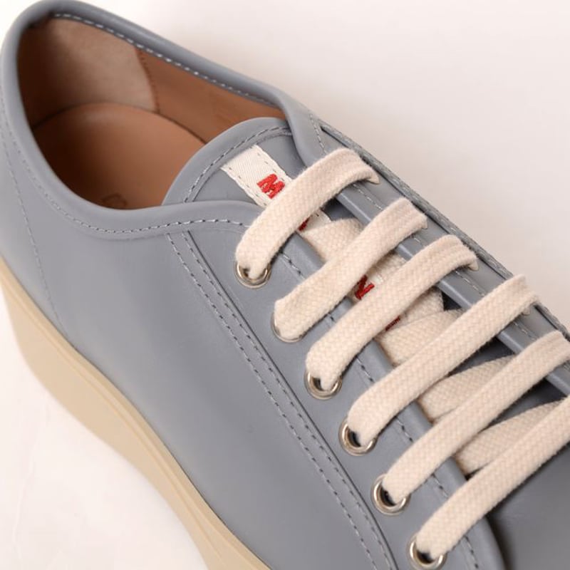 関税送料込み【MARNI】パウ レースアップ スニーカー マルニ Marni PABLOレースアップスニーカー 牛革 グレー | YOKOAUNTY