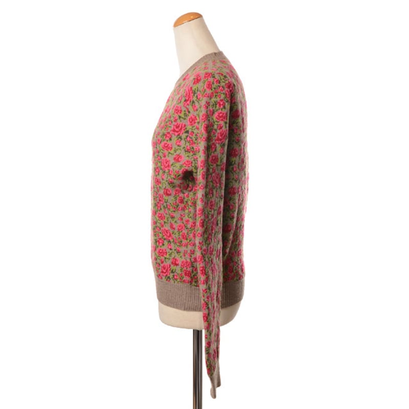 バリーbarrie ニットカーディガンカシミヤベージュ M 