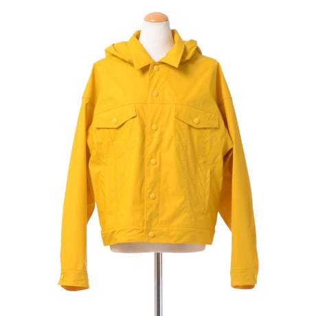 エムエムシックス メゾンマルジェラ MM6 MAISON MARGIELA フーデッドスポーツジャケット テクニカルファブリック イエロー