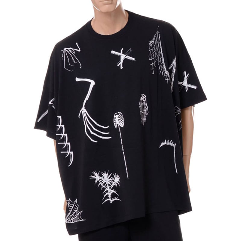 ラフシモンズ RAF SIMONS エクストリームビッグフットTシャツ コットン ブラック |...