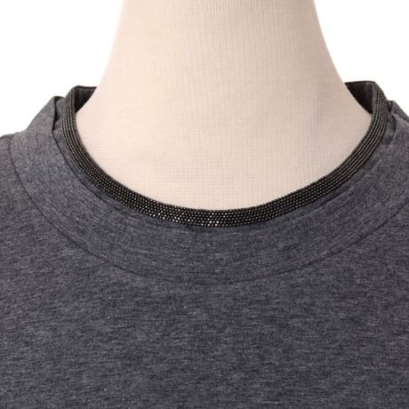 ブルネロクチネリ Brunello Cucinelli 半袖Ｔシャツ コットンジャージー チャコールグレー