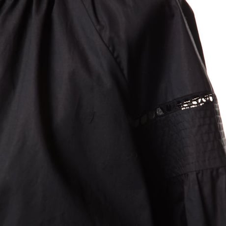 エルマノシェルビーノ ermanno scervino 被りタイプブラウス コットン ブラック
