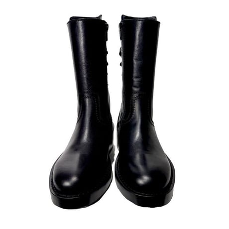 アンドゥムルメステール ann demeulemeester 後ろレースアップブーツ レディース レザー ブラック 正規取扱