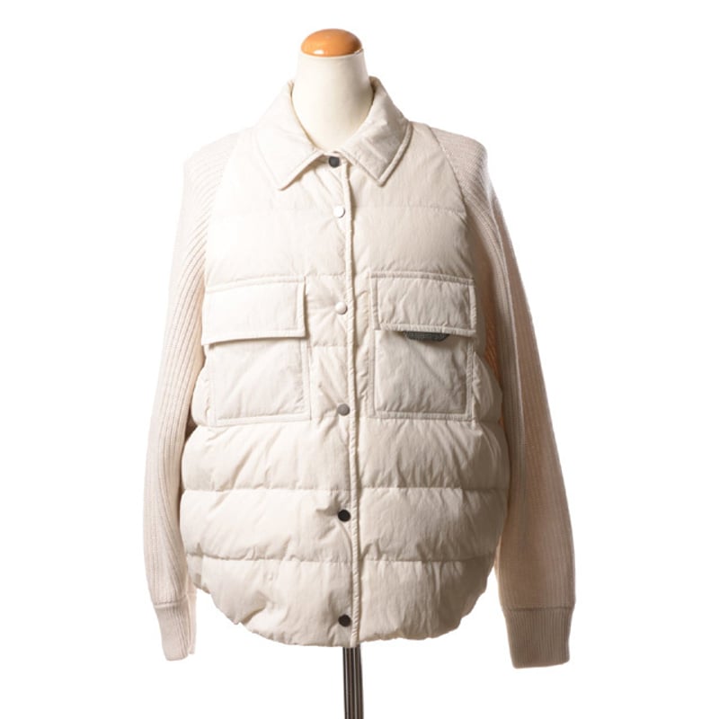 ブルネロクチネリ Brunello Cucinelli 袖ニットダウンジャケット ブルネロクチネリ Brunello Cucinelli 袖ニットダウンジャケット