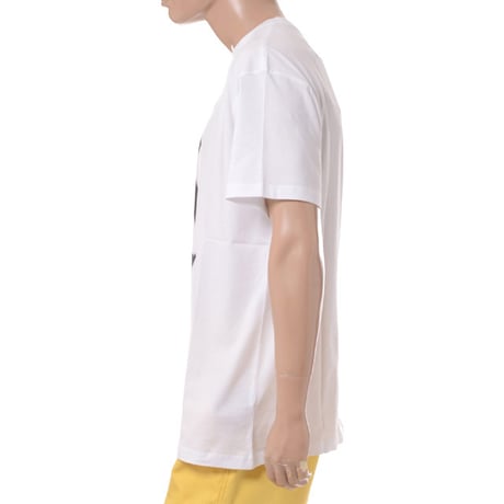 ラフシモンズ RAF SIMONS Big fit T-shirts with R print on front コットン ホワイト