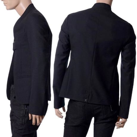 アレキサンダーマックイーン Alexander McQueen ジャケット 背抜き ブラック