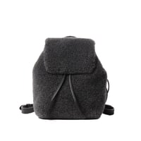 ブルネロクチネリ Brunello Cucinelli ムートンバックパック レザーリュック グレー イタリア製 レディース