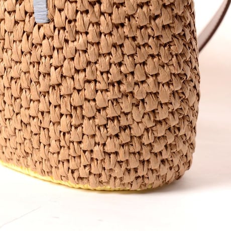 マルニ Marni Seasideショルダーベルト付きクラッチバッグ ラフィア イエローブラウンなど 正規取扱