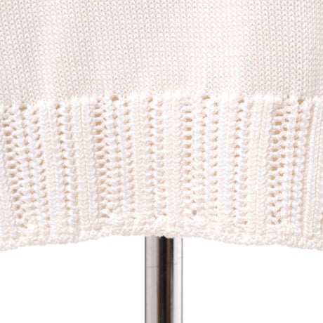 エルマノシェルビーノ ermanno scervino 刺繍ニット コットンセーター ホワイト