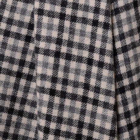 ブルネロクチネリ Brunello Cucinelli タック使いスカート ウール ベージュチェック