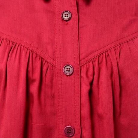 イザベルマラン ISABEL MARANT パフスリーブブラウス 再生繊維など ラズベリー