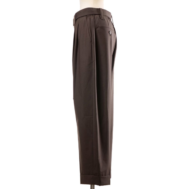 ブルネロクチネリ Brunello Cucinelli ベルト付きタックパンツ