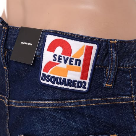ディースクエアード Dsquared2 スケータージーンズ コットン Blue Navy