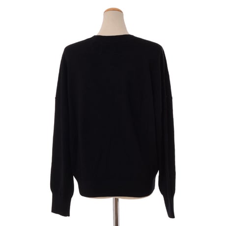 イザベルマラン ISABEL MARANT 丸襟リラックスセーター コットン混合 ブラック