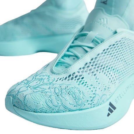 ステラマッカートニー stella mccartney アディダス adidas レースメッシュ上げ底スニーカー 合成繊維 ミントグリーン 正規取扱
