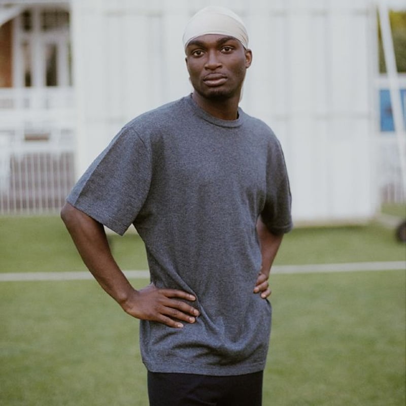 エクストリームカシミヤ extreme cashmere x オーバーフィット丸襟半袖