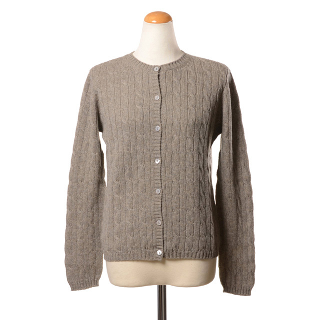 Hawico ホーウィコ カシミヤカーディガン M イエロー スコットランド製 インポートブランド import brand HAWICO Scotland（ホイコ スコット